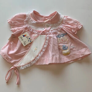 Baby Togs - 3-6 month, nwt, pink/white polka a dot 2 piece